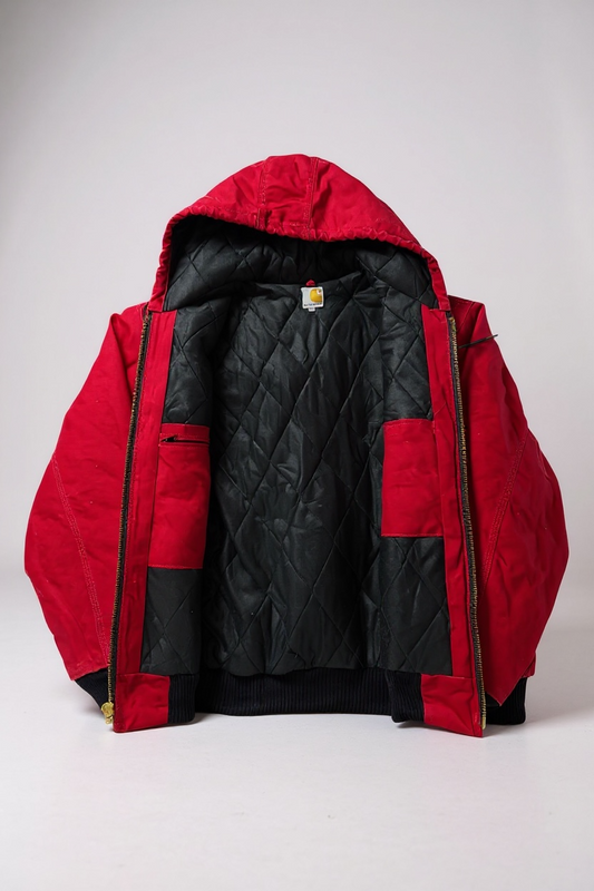 Veste Carhartt Active Jacket vintage – rouge – 2XL – Made in USA