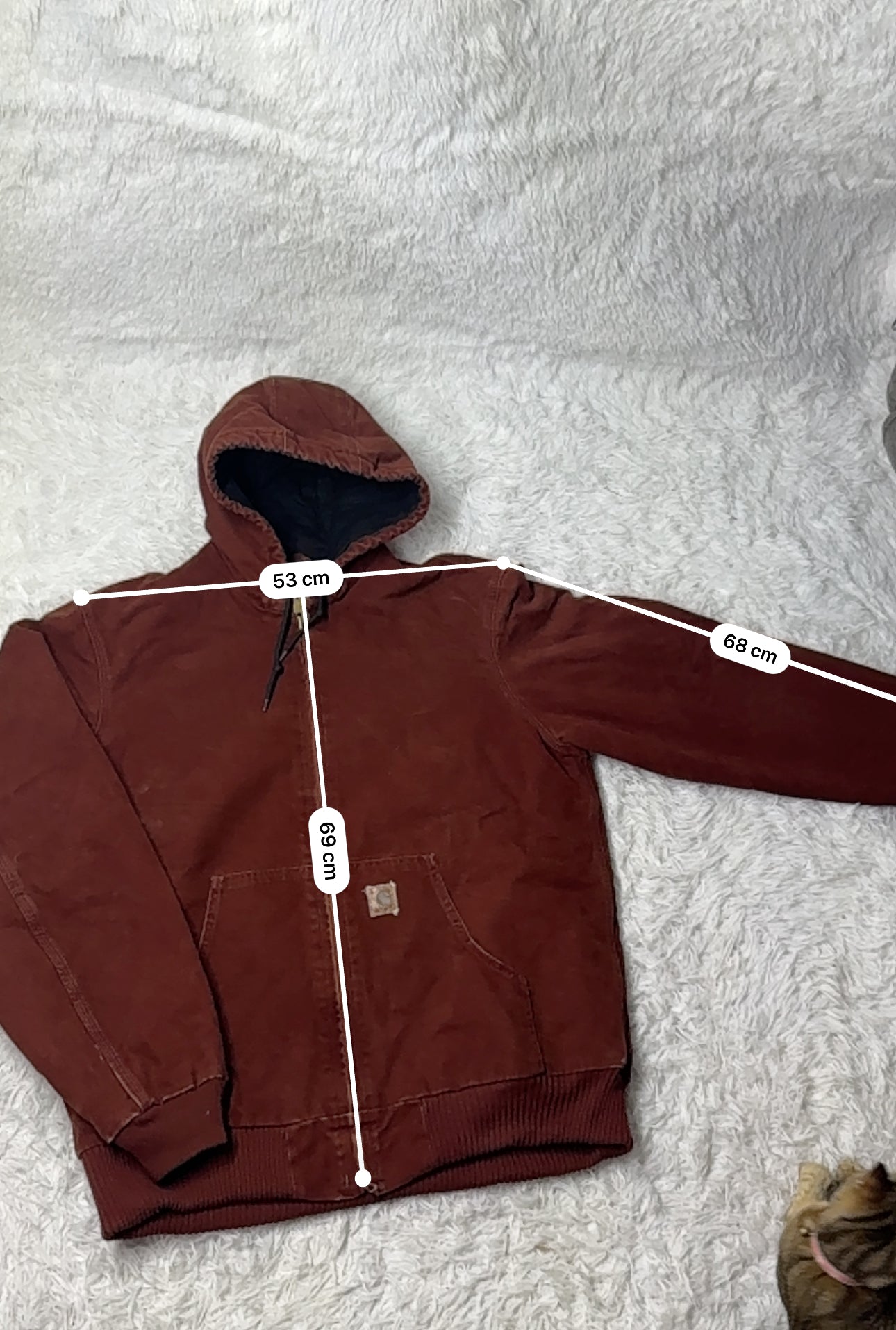 Veste Carhartt Active Jacket vintage – marron – taille L estimée