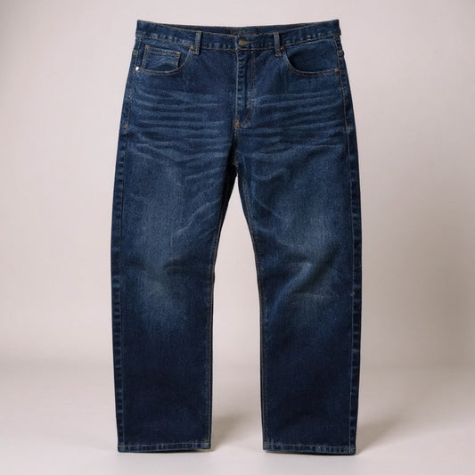 Jean droit classique “Beverly Hills Polo Club” bleu brut – coupe regular (Taille FR 52)