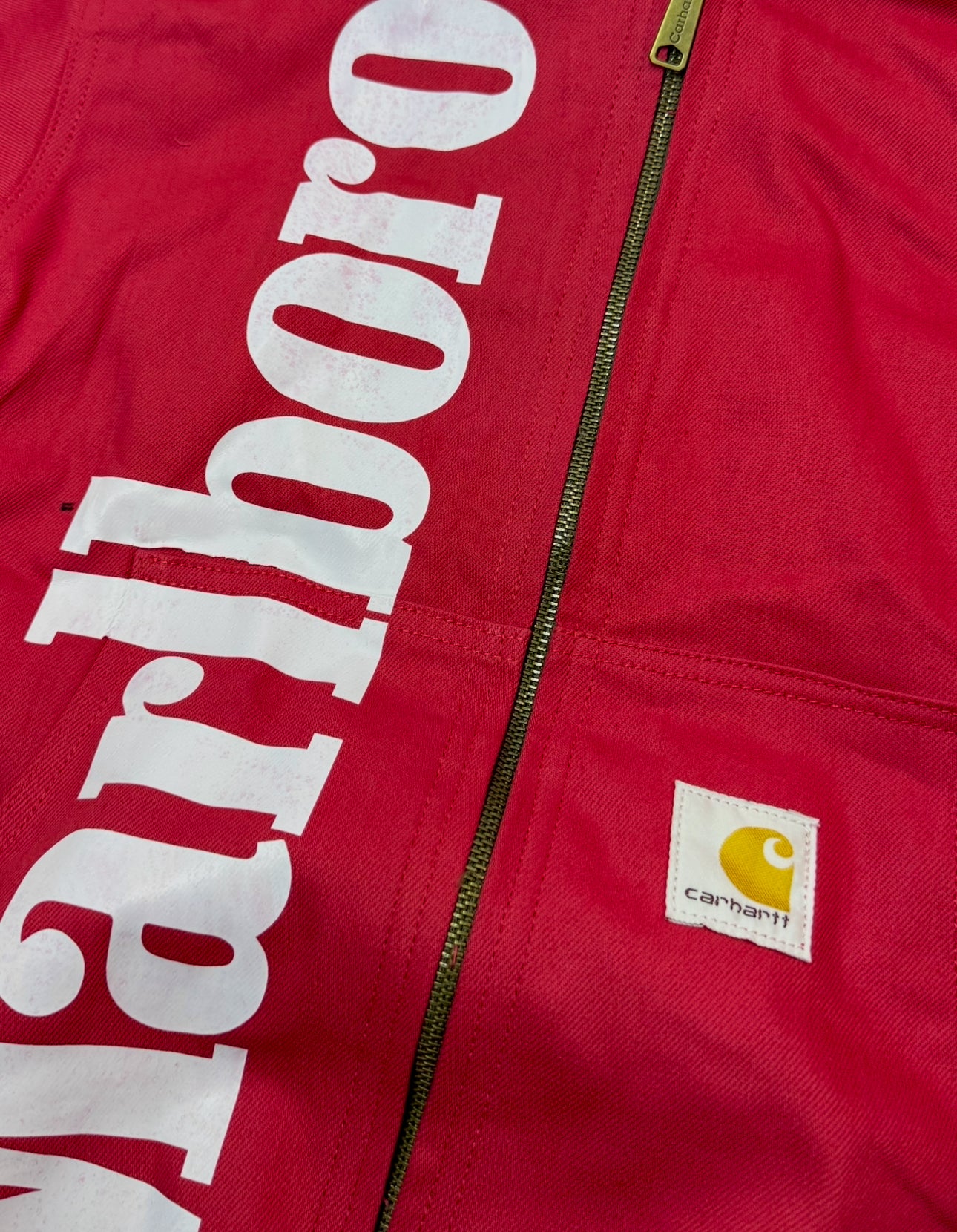 Veste Carhartt x Marlboro Red Rework Vintage