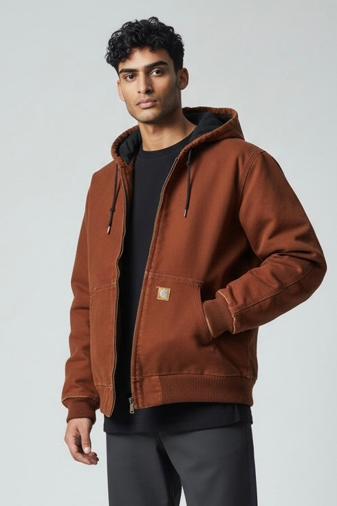 Veste Carhartt Active Jacket vintage – marron – taille L estimée