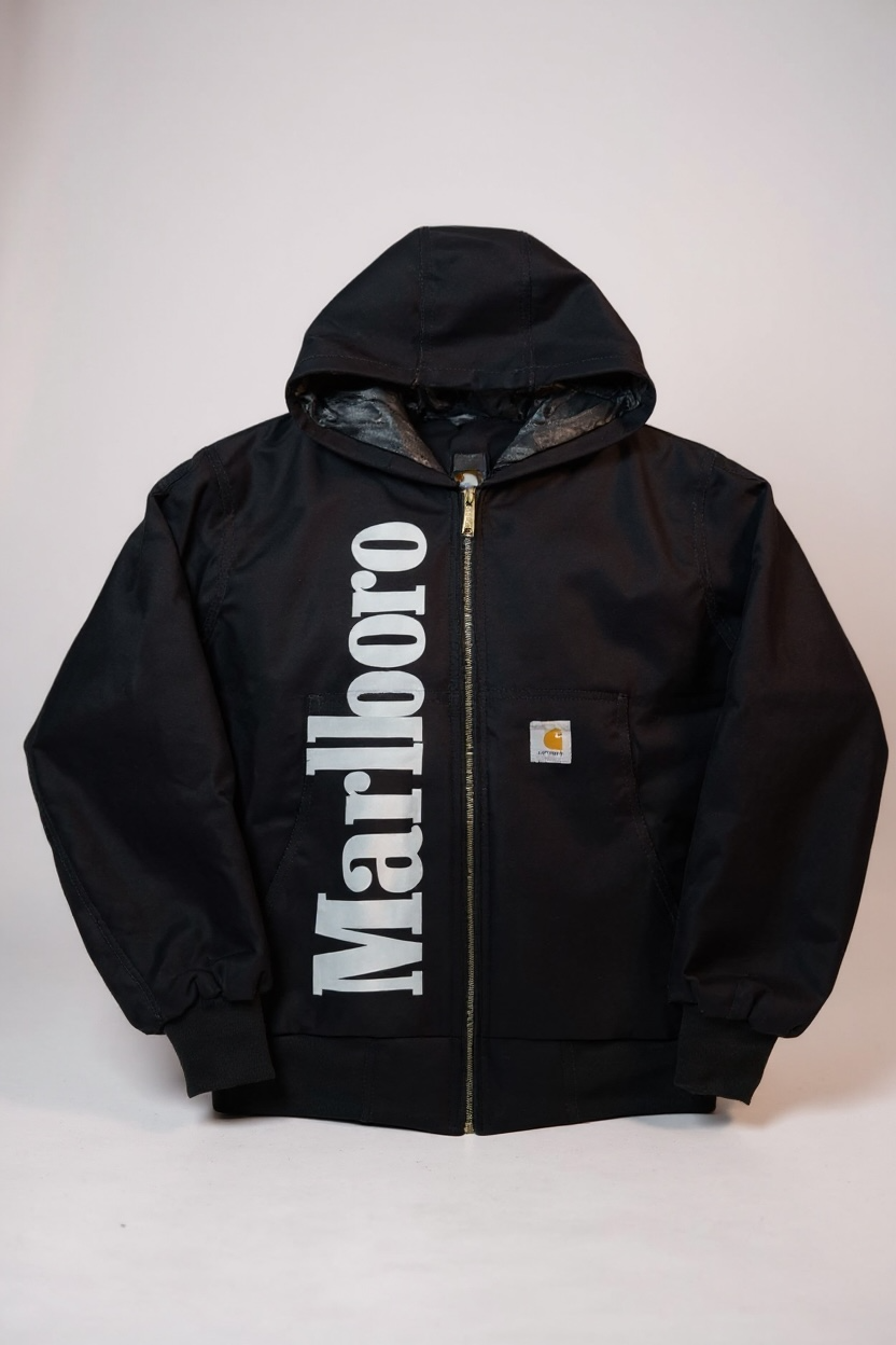 Veste Carhartt x Marlboro Black Rework Vintage
