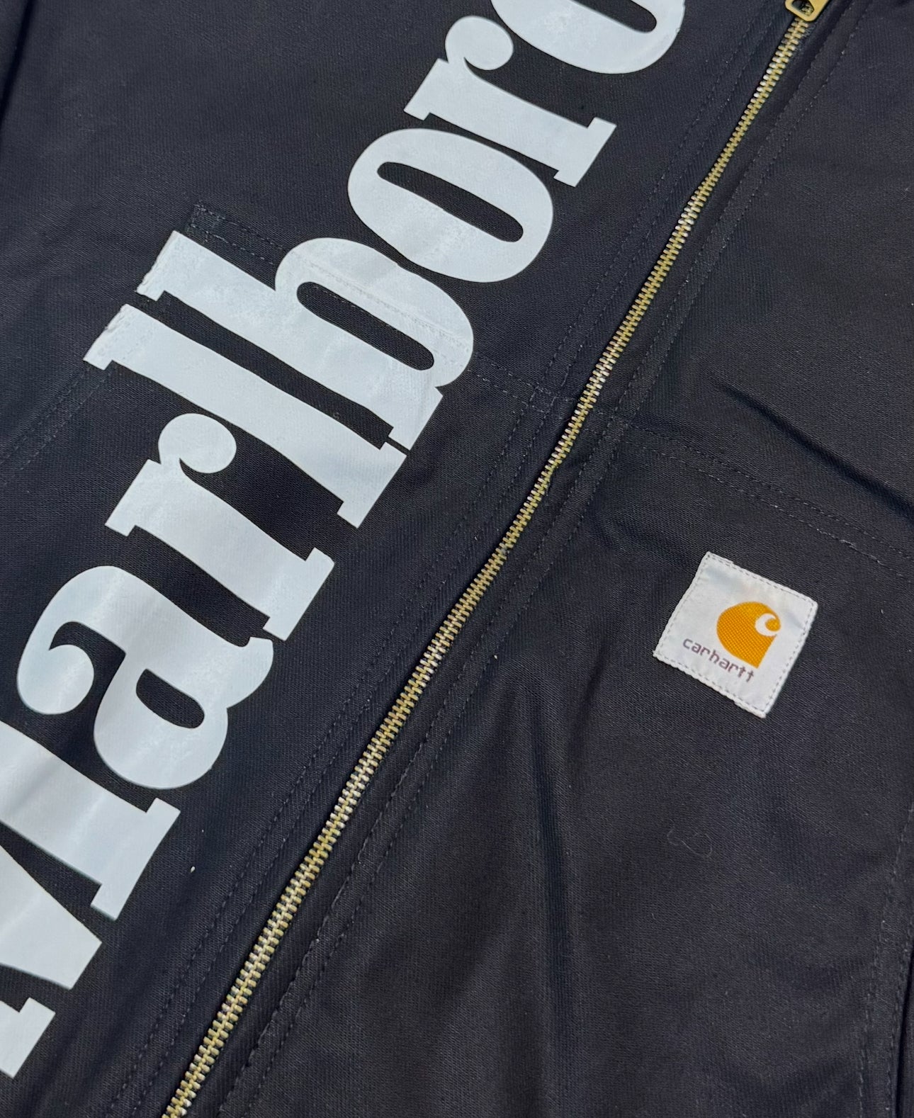 Veste Carhartt x Marlboro Black Rework Vintage