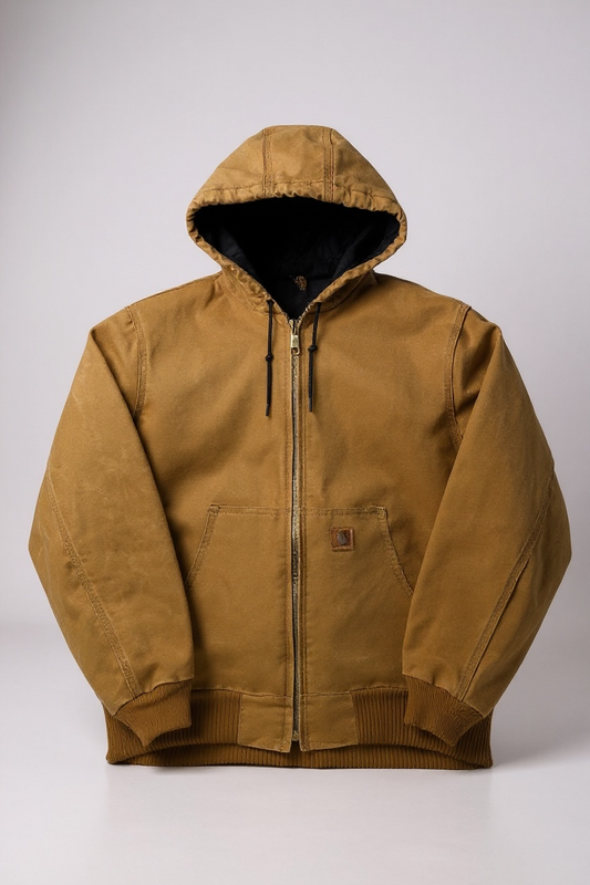 Veste Carhartt à capuche doublée matelassée – marron – XL