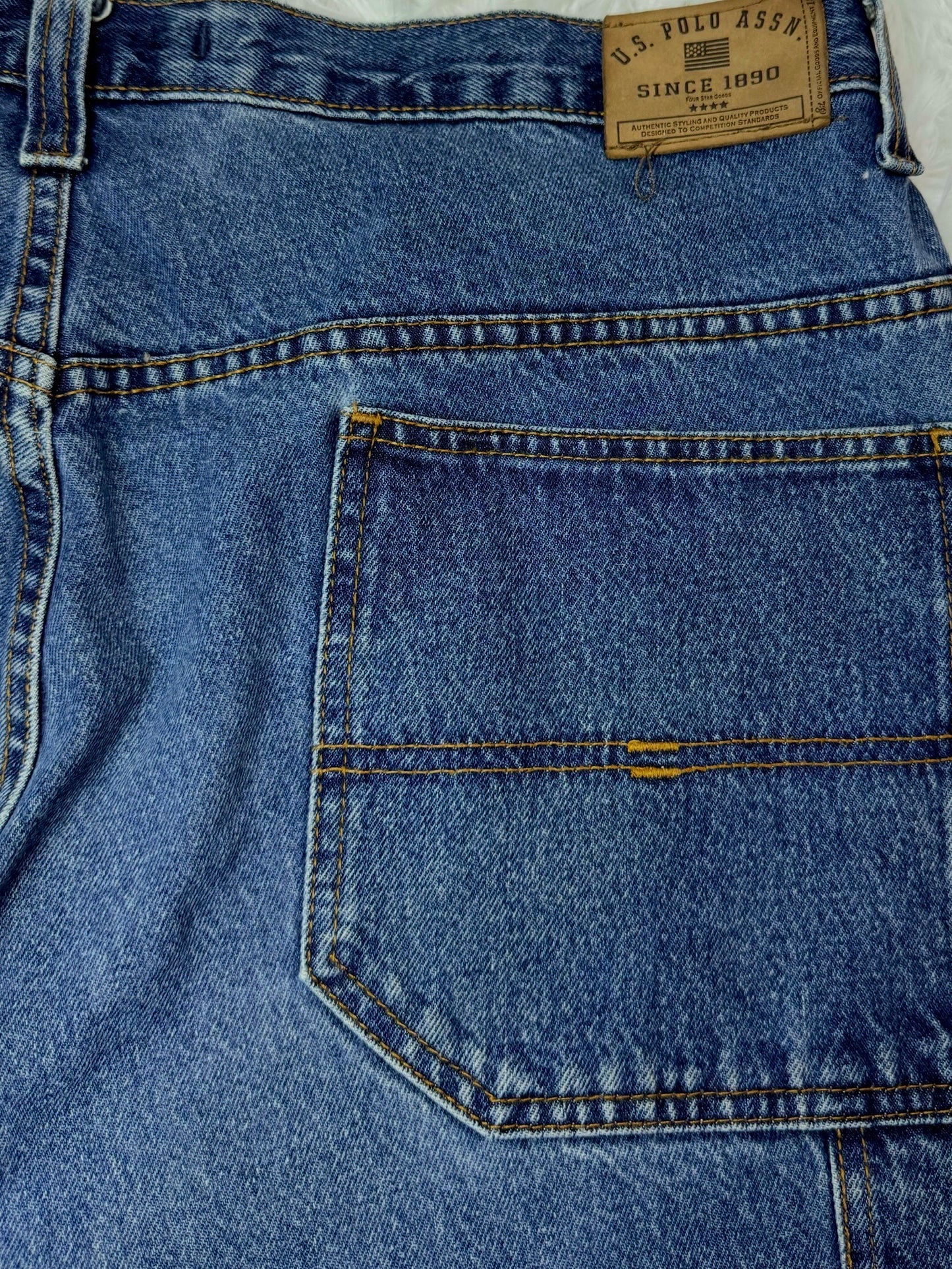 Jean U.S. Polo Assn. vintage bleu moyen – coupe droite ample (Taille FR 52)