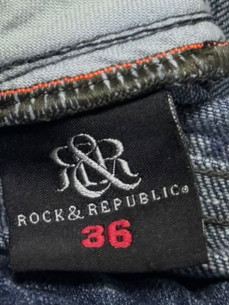 Jean Rock & Republic – Délavage Bleu Foncé – Made in USA - Taille FR 46