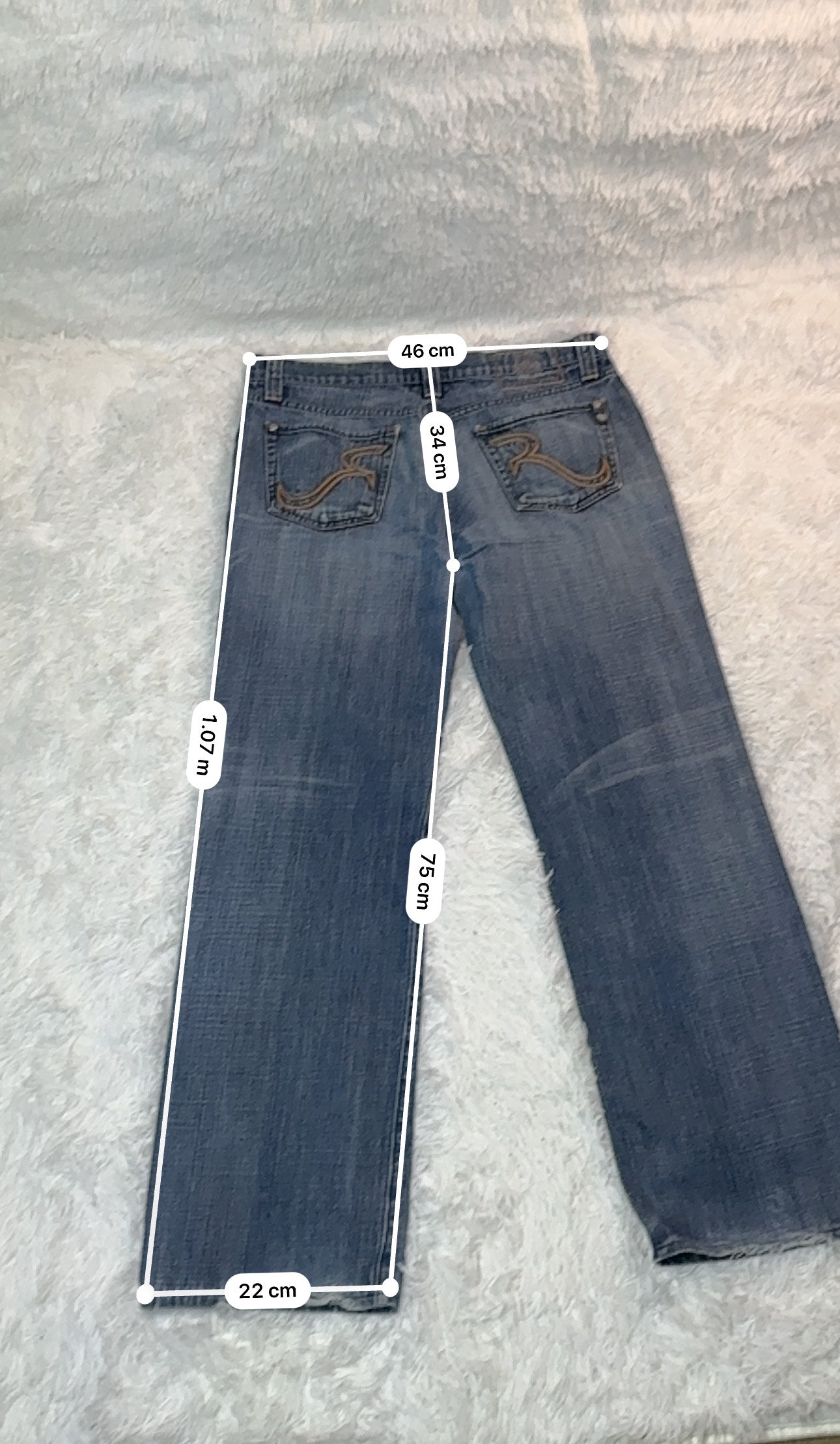 Jean Rock & Republic – Délavage Bleu Foncé – Made in USA - Taille FR 46