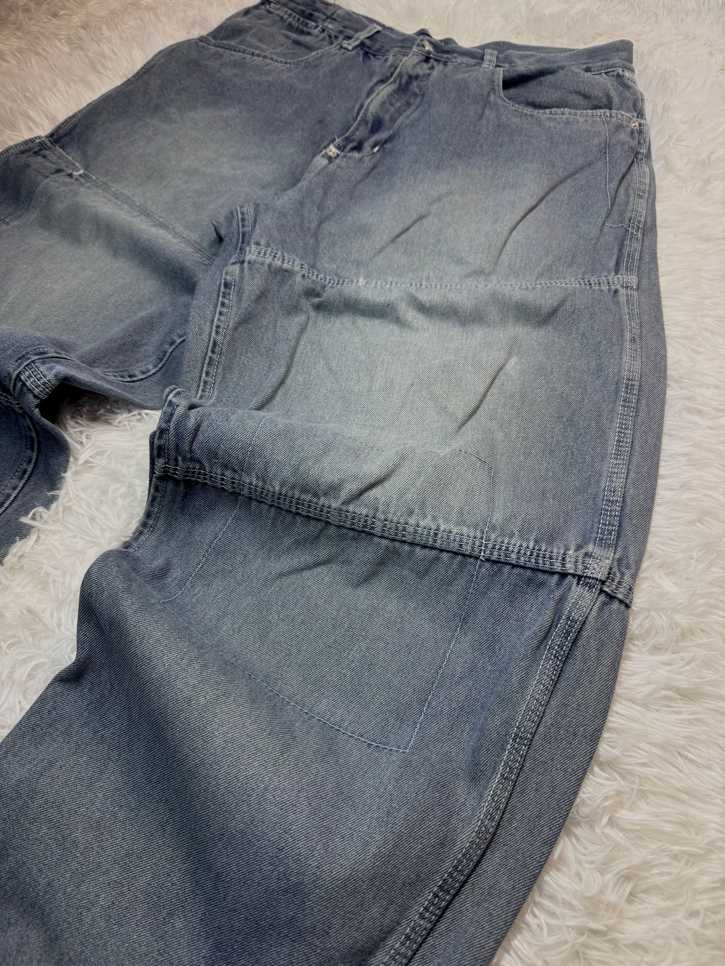 Jean Icewear by Ice-T – Wide Leg Vintage Y2K – Délavage Bleu Clair - Taille FR 44