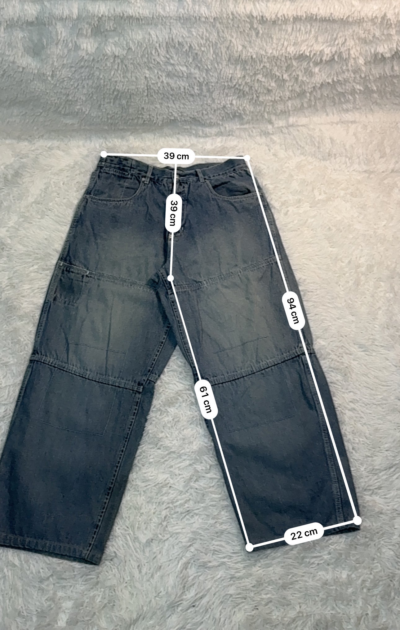 Jean Icewear by Ice-T – Wide Leg Vintage Y2K – Délavage Bleu Clair - Taille FR 44