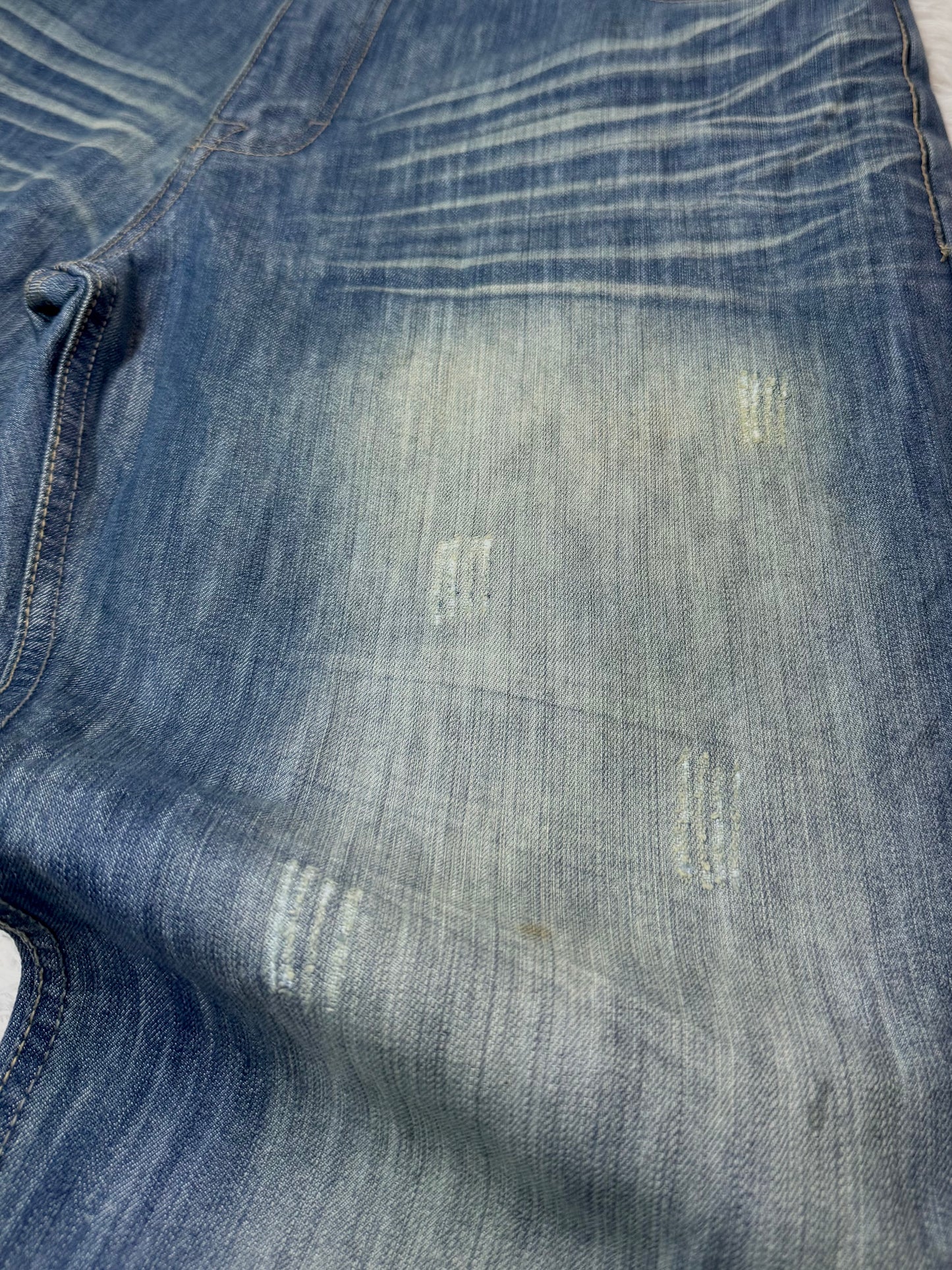 Jean Halifax Vintage – Délavage Clair / Broderies Dos - Taille FR 48