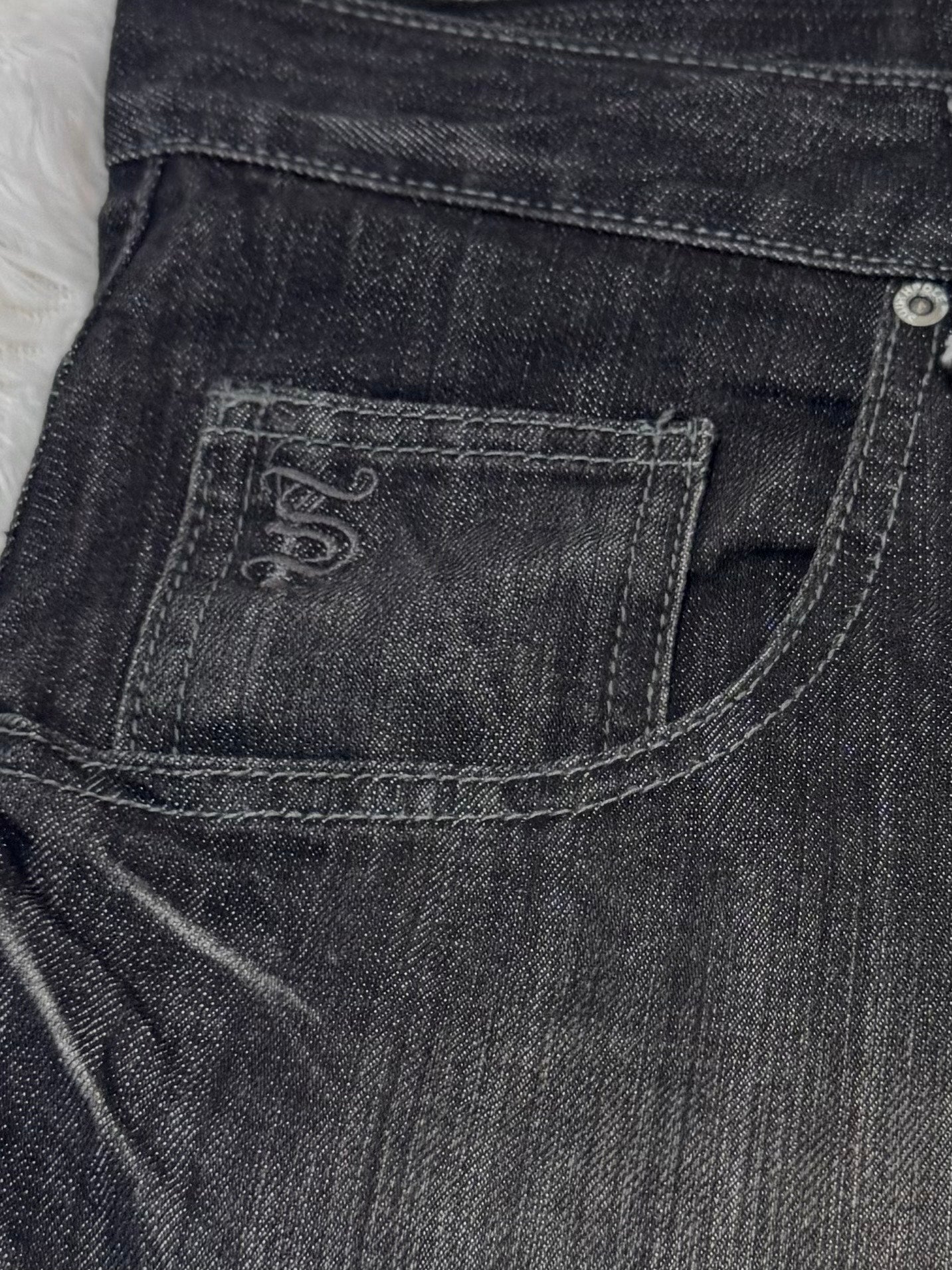 Jean Southpole Vintage – Délavage Noir / Détails Contrastés - Taille FR 44