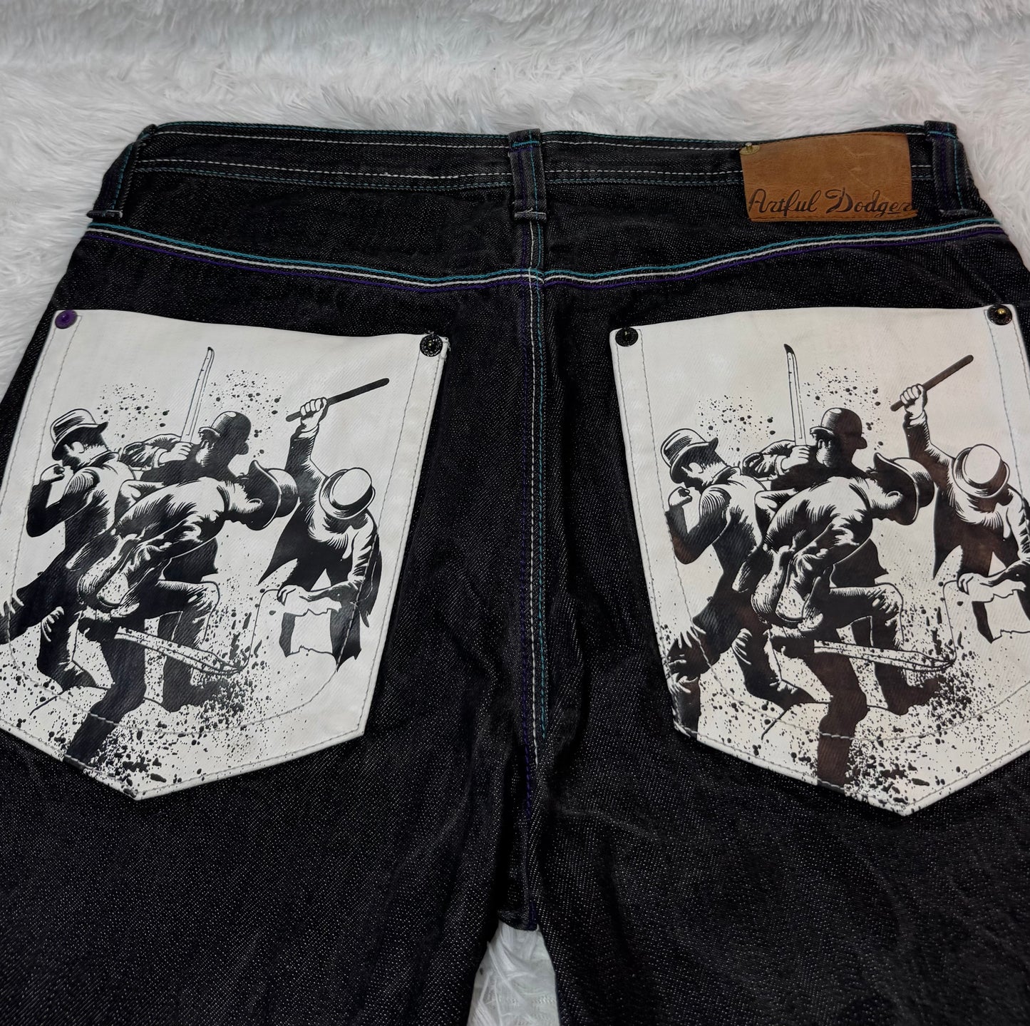 Jean Artful Dodger – “Brawl Scene” Edition / Poches Illustrées - Taille FR 44