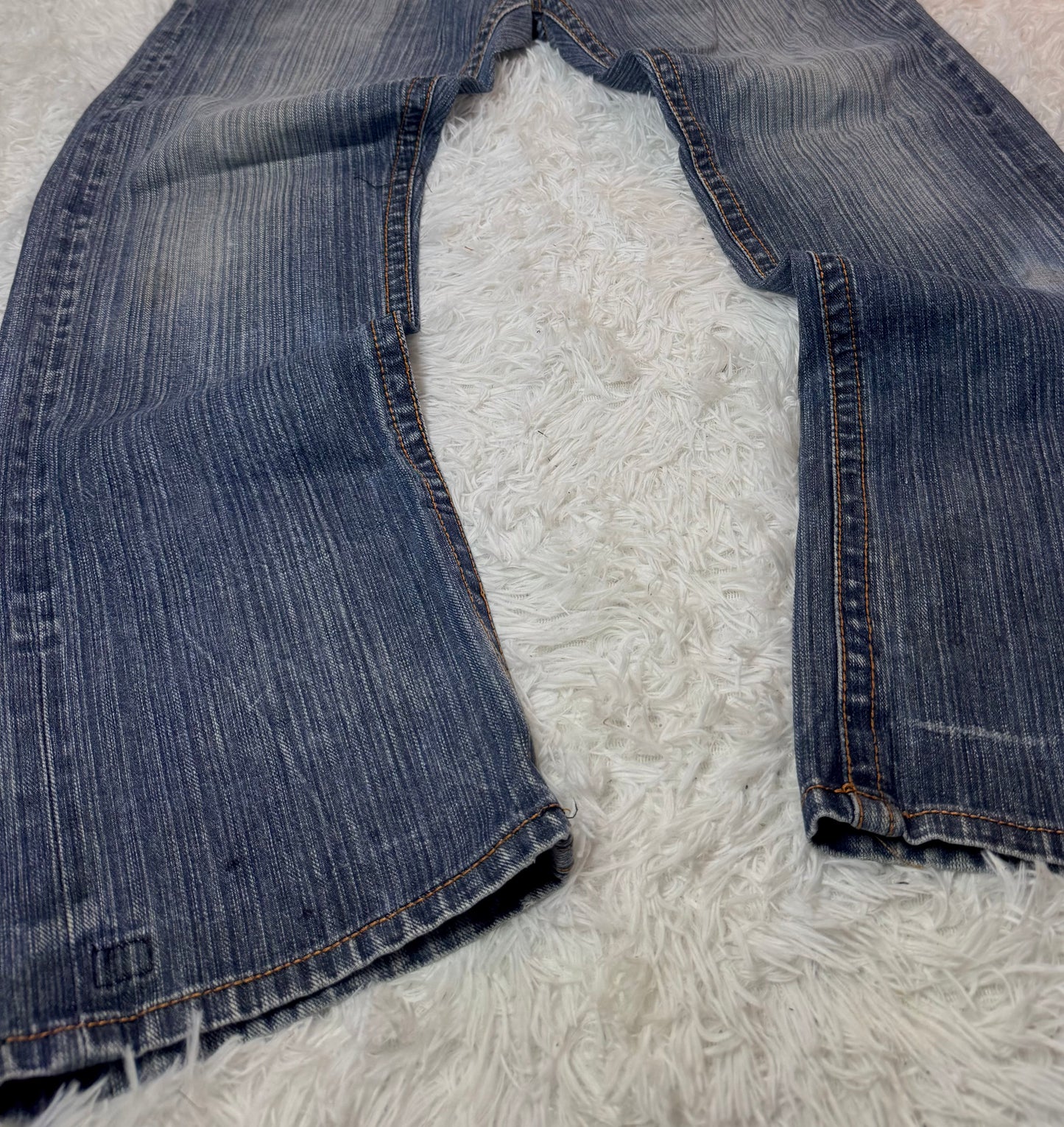 Jean Imperial Junkie – Brodé Dragon / Délavage Bleu Clair Vintage - Taille FR 42