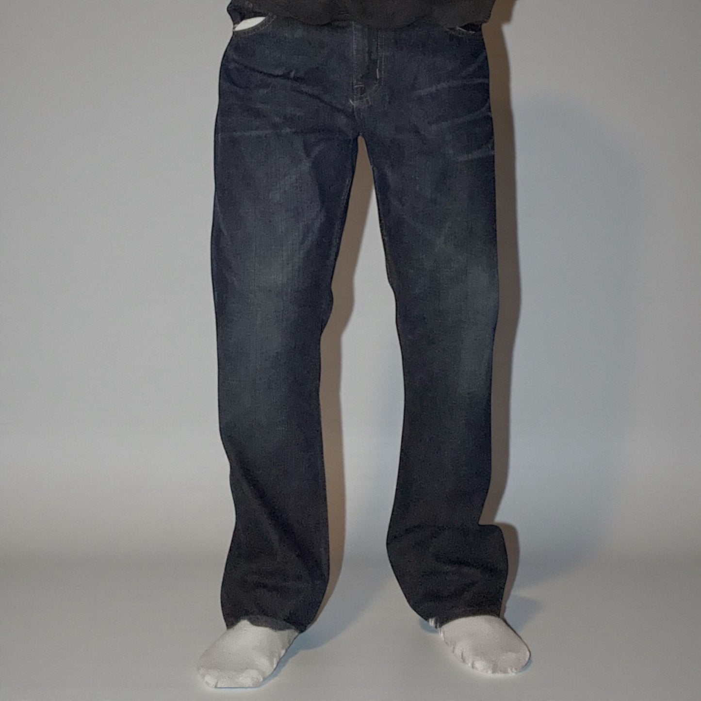 Jean Mossimo Supply Co – Coupe Droite Vintage Bleu Brut – Y2K Utility Denim - Taille FR 50