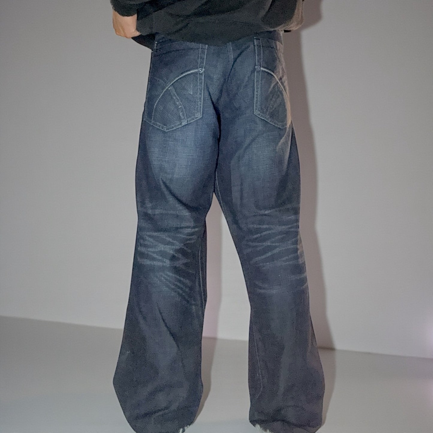 Jean Parish Vintage – Délavage Foncé / Détails Brodés - Taille FR 52