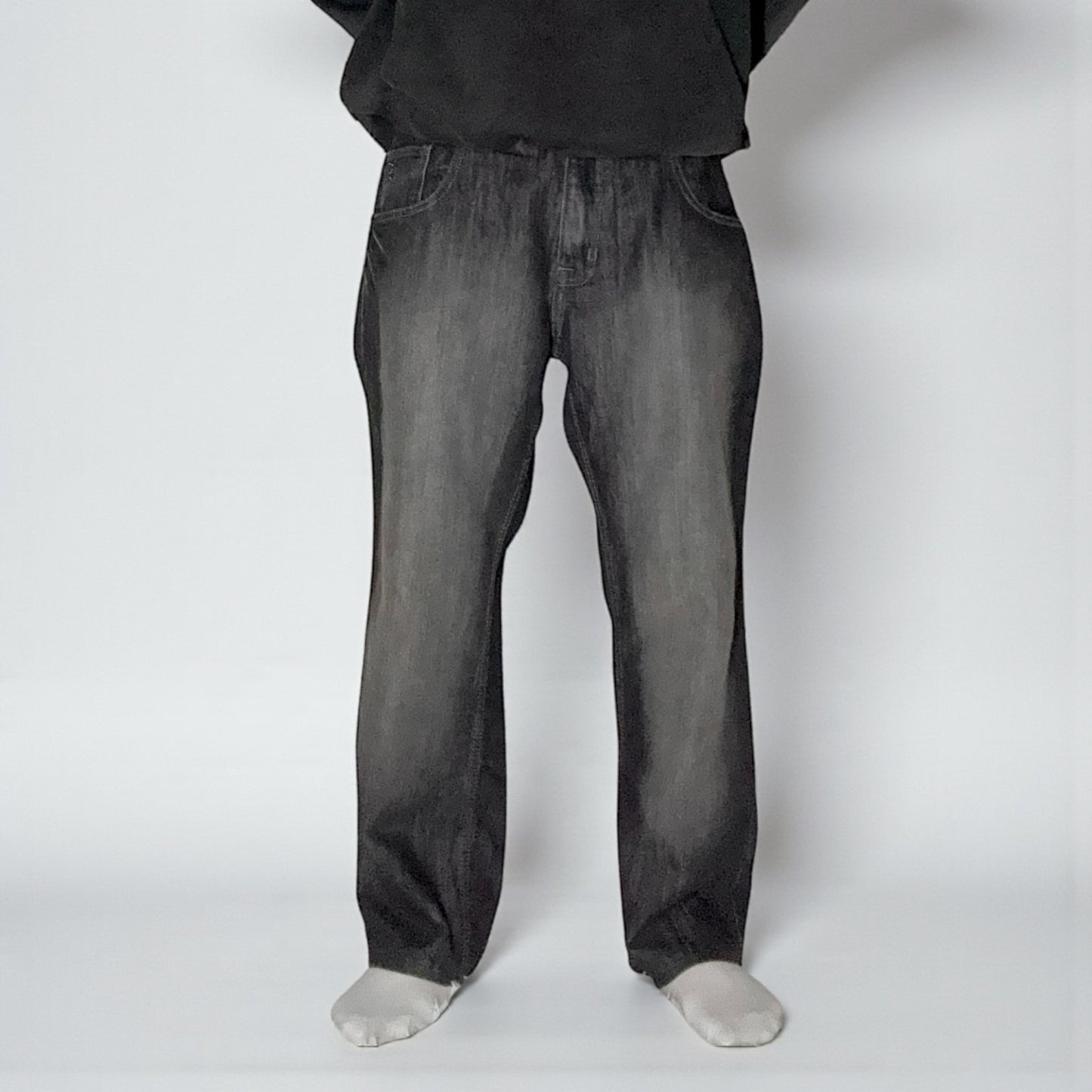 Jean Southpole Vintage – Délavage Noir / Détails Contrastés - Taille FR 44