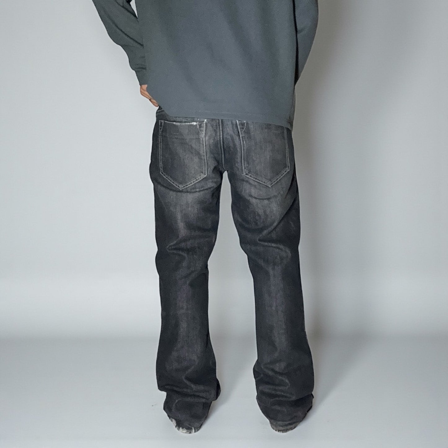 Jean Sokool Denim – Straight Fit / Délavage Foncé - Taille FR 42