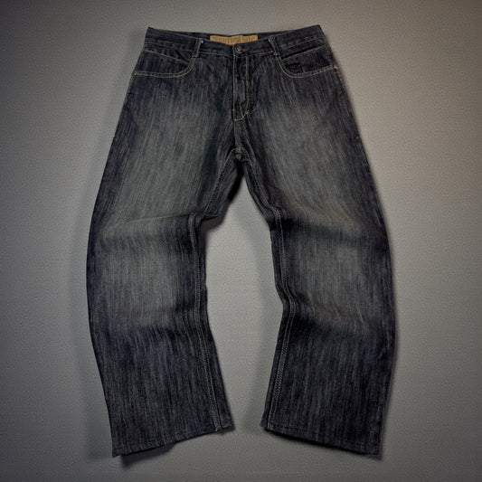 Jean Southpole Premium – Broderies Gold / Coupe Large Vintage Y2K - Taille FR 44