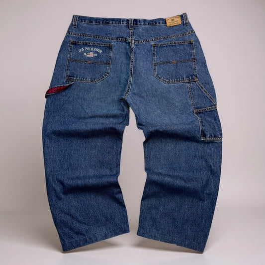 Jean U.S. Polo Assn. vintage bleu moyen – coupe droite ample (Taille FR 52)