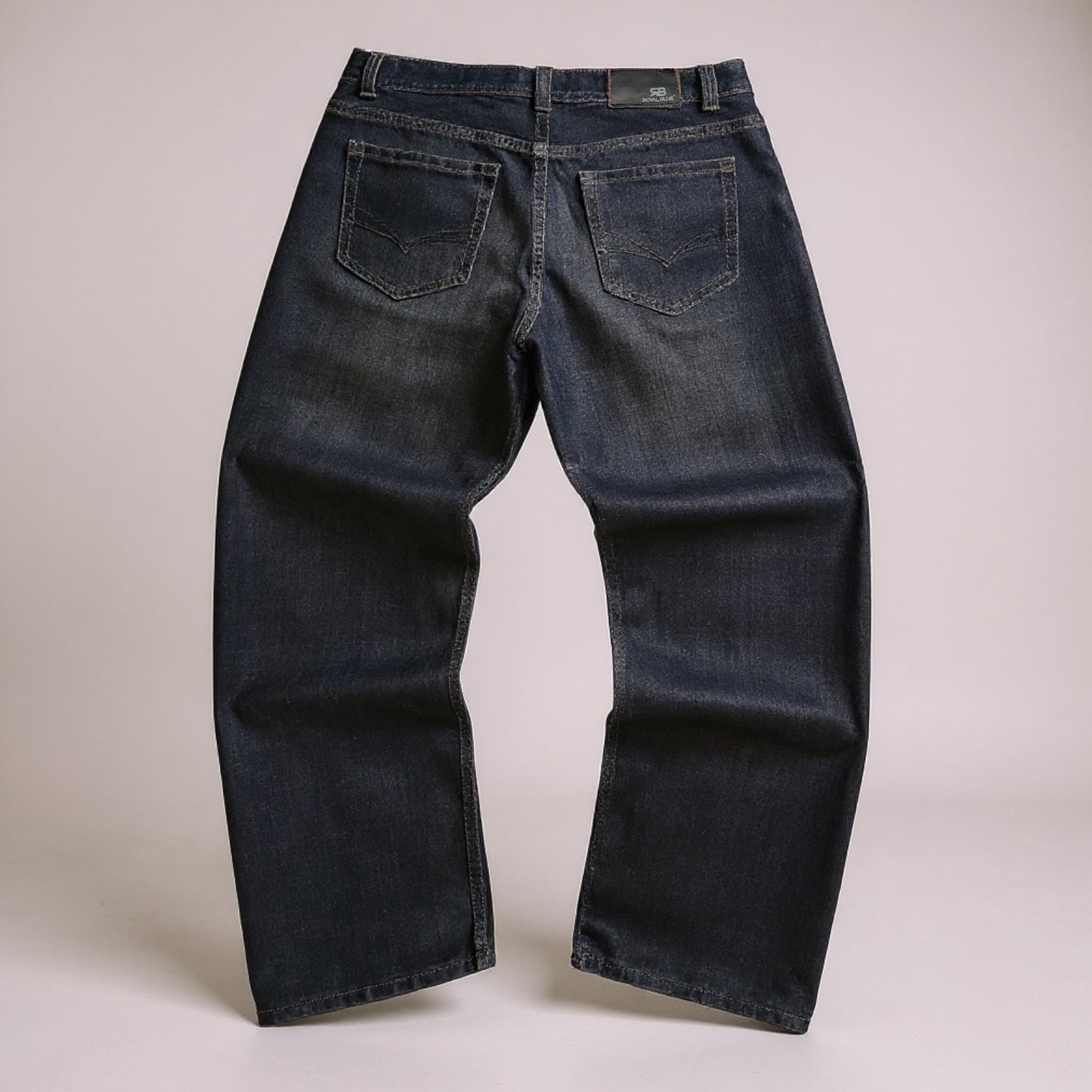 Jean Royal Blue “Jeans Division” gris délavé – coupe droite vintage (Taille FR 48)