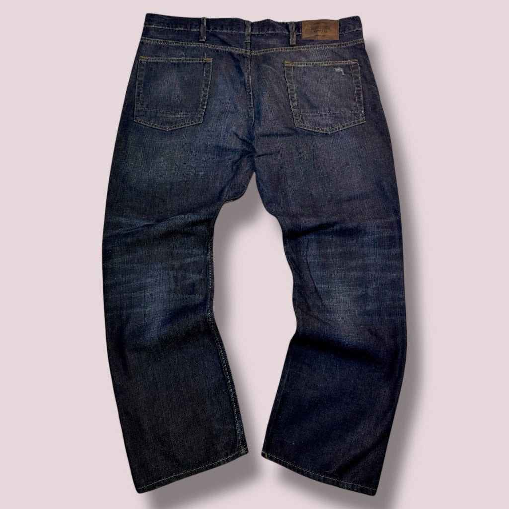 Jean Mossimo Supply Co – Coupe Droite Vintage Bleu Brut – Y2K Utility Denim - Taille FR 50