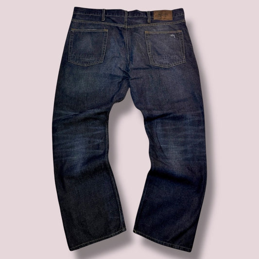 Jean Mossimo Supply Co – Coupe Droite Vintage Bleu Brut – Y2K Utility Denim - Taille FR 50