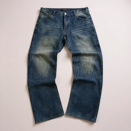 Jean Halifax Vintage – Délavage Clair / Broderies Dos - Taille FR 48