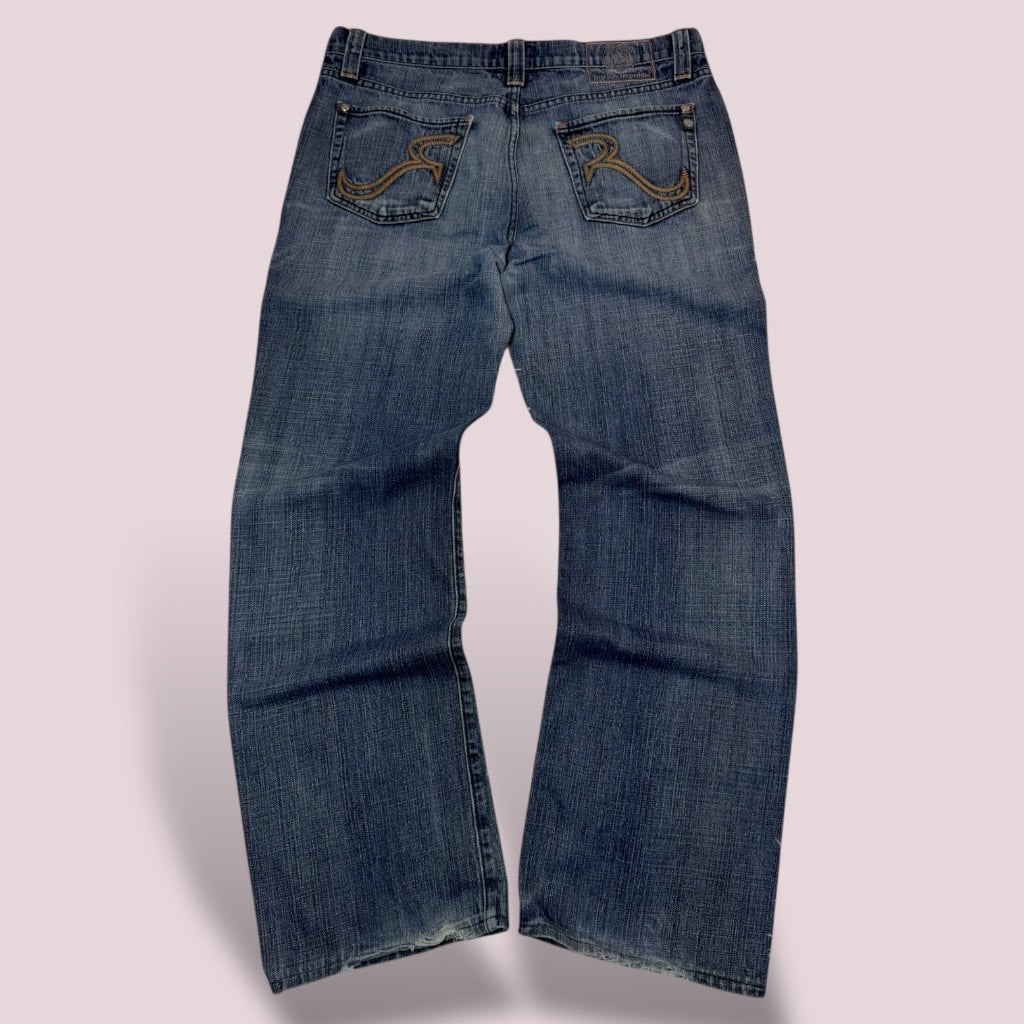 Jean Rock & Republic – Délavage Bleu Foncé – Made in USA - Taille FR 46
