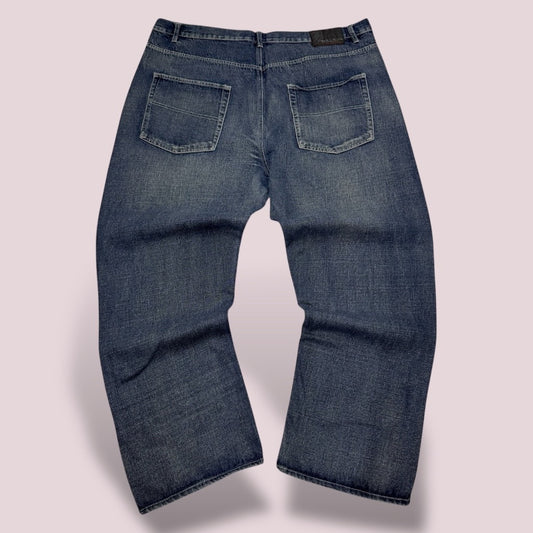 Jean Beverly Hills Polo Club – Coupe Droite Loose Vintage – Bleu Clair Délavé - Taille FR 56