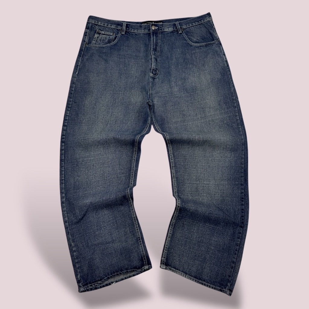 Jean Beverly Hills Polo Club – Coupe Droite Loose Vintage – Bleu Clair Délavé - Taille FR 56