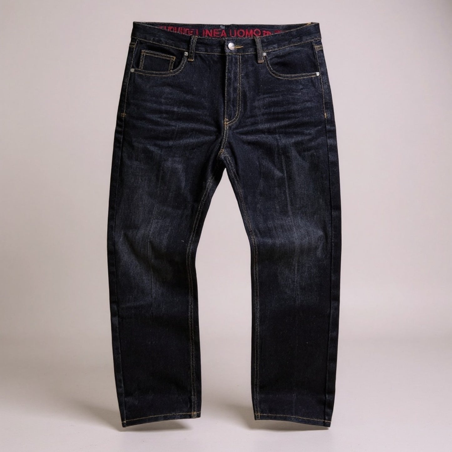 Jean Linea Uomo – Relaxed Straight Fit Denim Brut - Taille FR 48